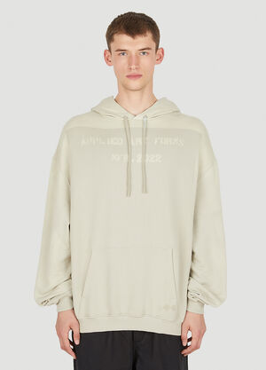 Applied Art Forms Spray Stencil Hooded Sweatshirt Beige aaf0150009