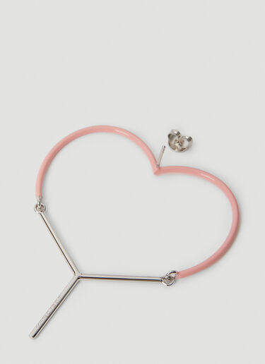LN-CC® - Y/Project: Y Heart Earrings - Pink Y/Project Y Heart Earrings Pink ypr0252029