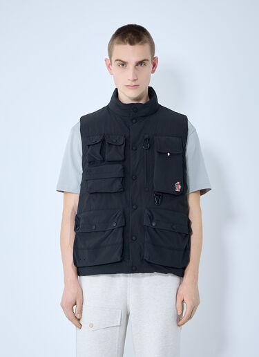 LN-CC® - Moncler Grenoble: Tongass Down Field Vest - Black Moncler Grenoble Tongass Down Field Vest Black mog0159001