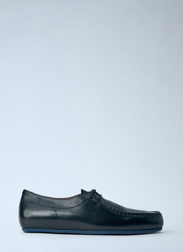 LN-CC® - Jil Sander: Leather Moccasin Shoes - Black Jil Sander Leather Moccasin Shoes Black jil0264041