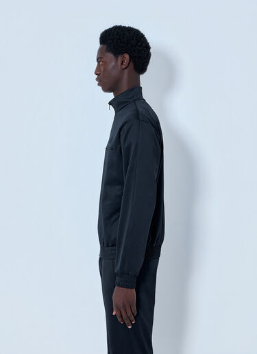 LN-CC® - MM6 Maison Margiela: Zip-Front Jacket - Black MM6 Maison Margiela Zip-Front Jacket Black mmm0164003