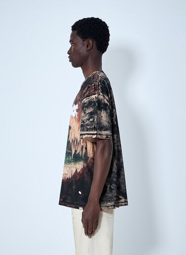 LN-CC® - Acne Studios: Graphic Print T-shirt - Brown Acne Studios Graphic Print T-shirt Brown acn0164040