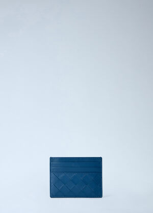 Bottega Veneta Intrecciato Card Holder Blue bov0264023
