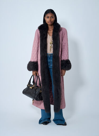 Chloé Long Hybrid Coat Brown chl0262015