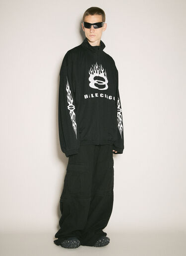 LN-CC® - Balenciaga: Tracksuit Jacket - Black Balenciaga Tracksuit Jacket Black bal0157001