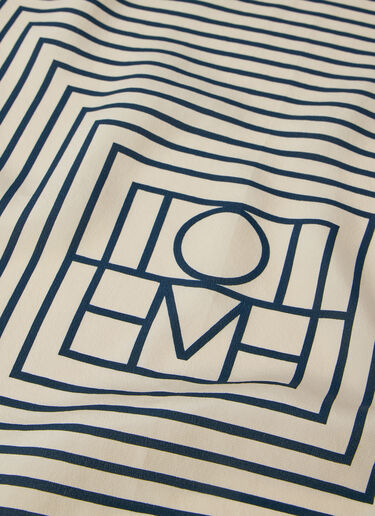 LN-CC® - TOTEME: Signature Monogram Silk Scarf - Beige TOTEME Signature Monogram Silk Scarf Beige tot0257004