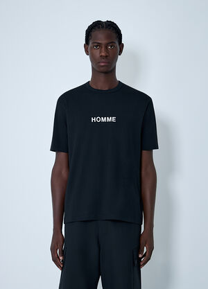 Comme des Garçons Homme Cotton Jersey T-Shirt Black cdh0162006