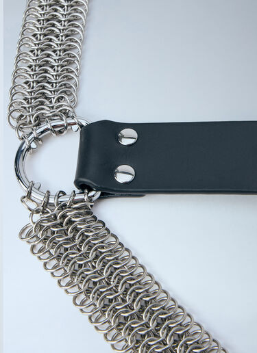 LN-CC® - Vivienne Westwood: Chain-Detail Leather Harness - Black Vivienne Westwood Chain-Detail Leather Harness Black vvw0263047