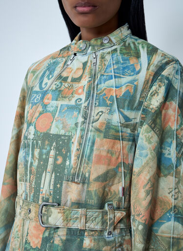 Kiko Kostadinov x Levi's 프린트 카리나 벨트 재킷  그린 kil0260001