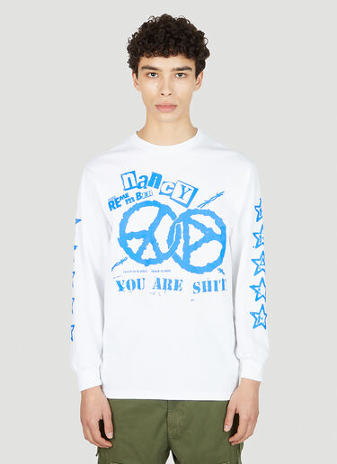LN-CC® - Nancy: World Peace 长袖 T 恤 - 白色 Nancy World Peace 长袖 T 恤 白色 ncy0151004