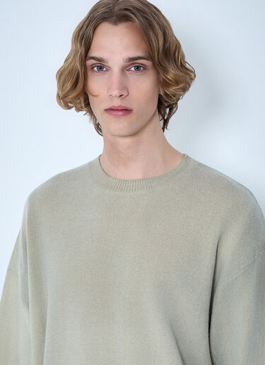 Our Legacy Slant Knit Sweater Cream our0164029