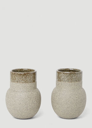 Marloe Marloe ライ斑点カップ 2 個セット ブラウン rlo0353002