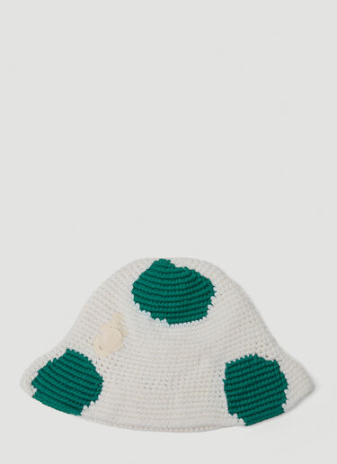LN-CC® - Moncler x JW Anderson: 针织渔夫帽 - 白色 Moncler x JW Anderson 针织渔夫帽 白色 mjw0349001