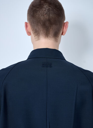 LN-CC® - Miu Miu: Single-Breasted Mohair Coat - Navy Miu Miu Single-Breasted Mohair Coat Navy miu0160001