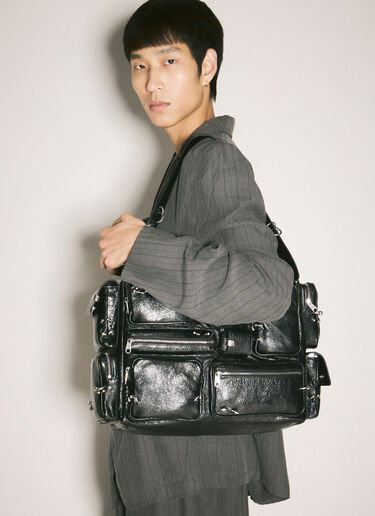 LN-CC® - Balenciaga: Superbusy Large Sling Bag - Black Balenciaga Superbusy Large Sling Bag Black bal0158018