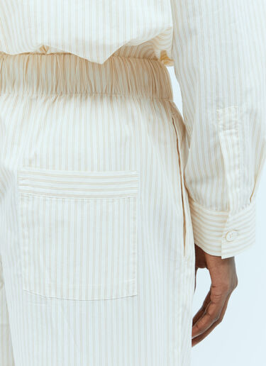 LN-CC® - Tekla: x Birkenstock Stripe Pants - Cream Tekla x Birkenstock Stripe Pants Cream tek0355007