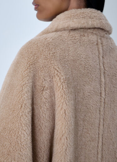 LN-CC® - Max Mara: Shearling Cape - Beige Max Mara Shearling Cape Beige max0263043