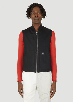 (Di)vision Workwear Denim Vest Jacket Black div0348027
