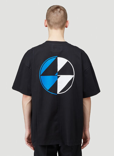 LN-CC® - The Salvages: Reconstructed Split Logo T-Shirt - Black The Salvages Reconstructed Split Logo T-Shirt Black slv0144003