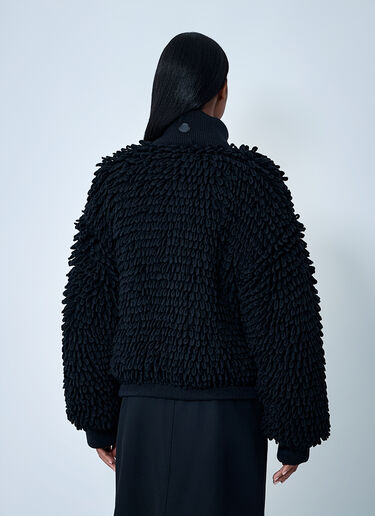 LN-CC® - Moncler x EE72 by Edward Enninful: 纹理羊毛混纺开衫 - 黑色 Moncler x EE72 by Edward Enninful 纹理羊毛混纺开衫 黑色 mee0262008