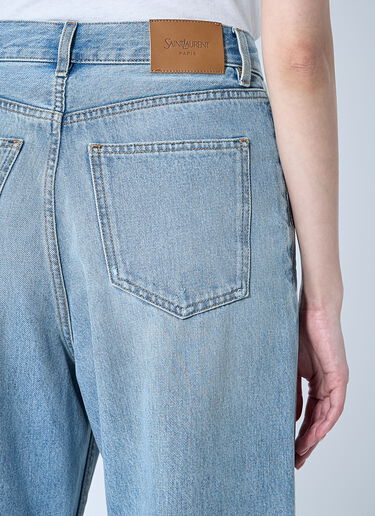 Saint Laurent V-Waist Jeans Blue sla0259007