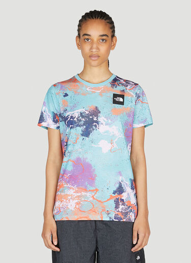 LN-CC® - The North Face: 스플래터드 티셔츠 - 블루 The North Face 스플래터드 티셔츠 블루 tnf0252046