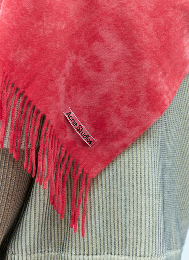 LN-CC® - Acne Studios: Narrow Tie-Dye Wool Scarf - Pink Acne Studios Narrow Tie-Dye Wool Scarf Pink acn0156032