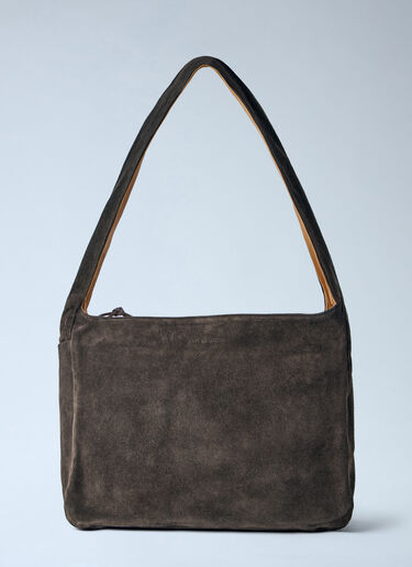 LN-CC® - Our Legacy: Grande Brick Suede Shoulder Bag - Brown Our Legacy Grande Brick Suede Shoulder Bag Brown our0264035