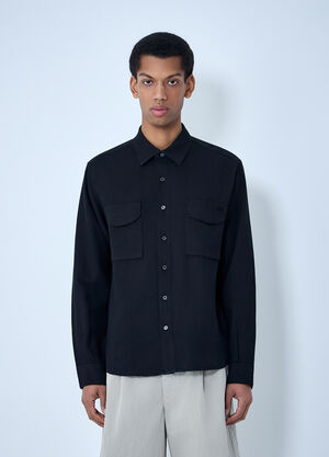 Massimo Osti Studio Pocket Overshirt Black mao0164014