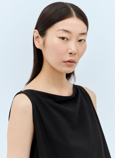 LN-CC® - Issey Miyake: Two As One Top - Black Issey Miyake Two As One Top Black ism0257008