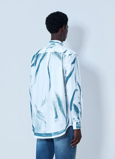 LN-CC® - Jean Paul Gaultier: Abstract Print Button-Down Shirt - Blue Jean Paul Gaultier Abstract Print Button-Down Shirt Blue jpg0164004