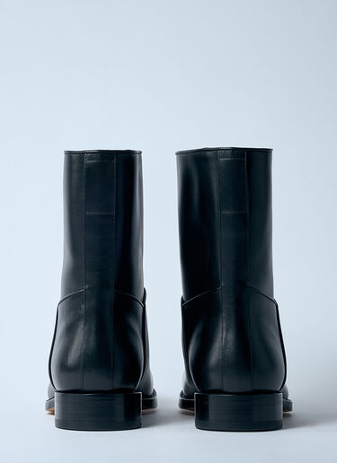 LN-CC® - The Row: Nobilis Leather Boots - Black The Row Nobilis Leather Boots Black row0159011