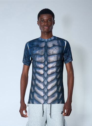 LN-CC® - Nike by Yaku: Re-Create Reptile T-Shirt - Blue Nike by Yaku Re-Create Reptile T-Shirt Blue nik0165017