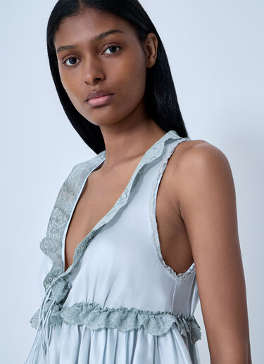 Chloé Silk Satin Tie-Front Top White chl0262002