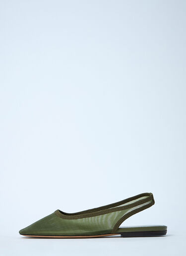 LN-CC® - Dries Van Noten: Mesh Slip-On Shoes - Khaki Dries Van Noten Mesh Slip-On Shoes Khaki dvn0260023