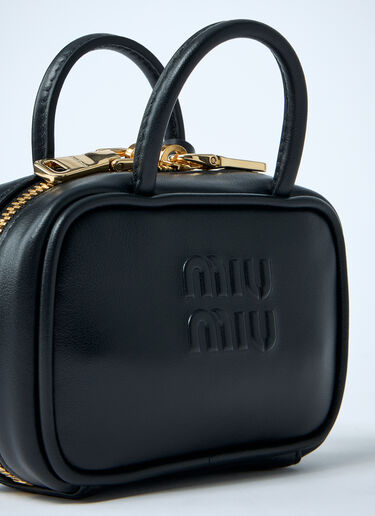 Miu Miu マイクロボーレザーバッグ  ブラック miu0262056