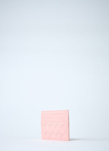Bottega Veneta Intrecciato Card Holder Pink bov0260023