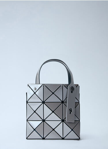 LN-CC® - Bao Bao Issey Miyake: Mini Carat Handbag - Grey Bao Bao Issey Miyake Mini Carat Handbag Grey bao0364012