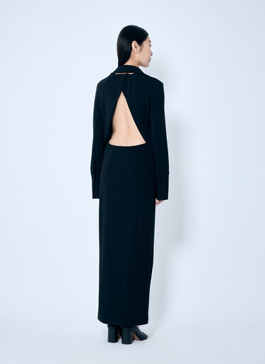 LN-CC® - Sportmax: Crepe Jersey Shirt Dress - Black Sportmax Crepe Jersey Shirt Dress Black spx0259009