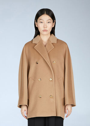 Max Mara Short 101801 Icon Coat Beige max0253018