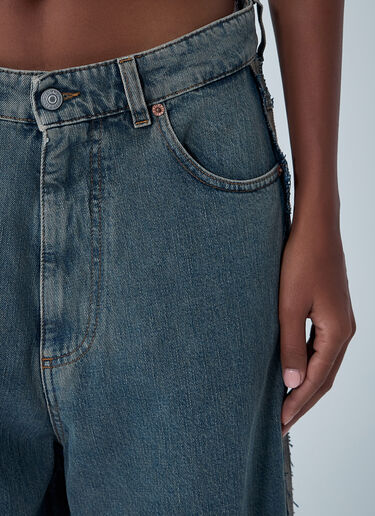 LN-CC® - MM6 Maison Margiela: 五袋牛仔裤 - 浅灰色 MM6 Maison Margiela 五袋牛仔裤 浅灰色 mmm0261010