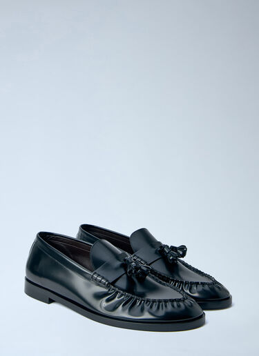 LN-CC® - The Row: Leather Loafers - Black The Row Leather Loafers Black row0164012