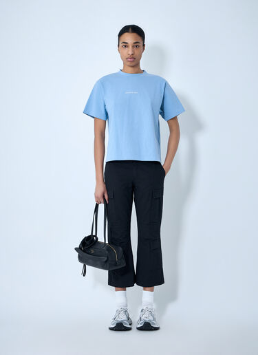 LN-CC® - Balenciaga: Medium Fit T-Shirt - Blue Balenciaga Medium Fit T-Shirt Blue bal0263004