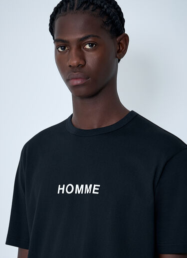 Comme des Garçons Homme 코튼 저지 티셔츠 블랙 cdh0162006