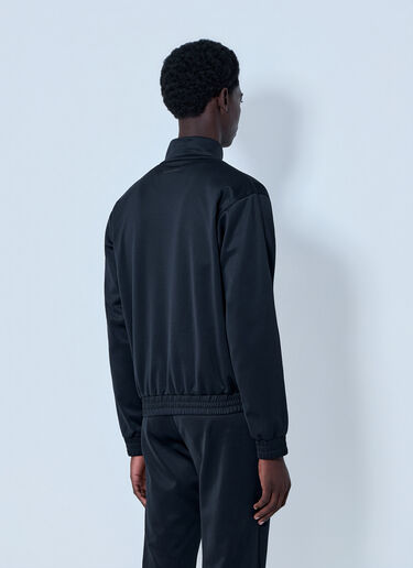 LN-CC® - MM6 Maison Margiela: Zip-Front Jacket - Black MM6 Maison Margiela Zip-Front Jacket Black mmm0164003