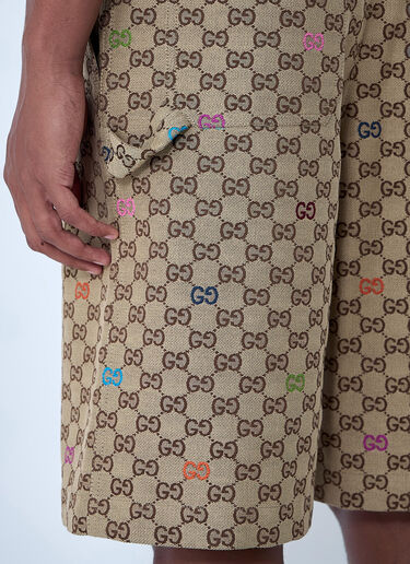 LN-CC® - Gucci: GG Shorts - Camel Gucci GG Shorts Camel guc0161010
