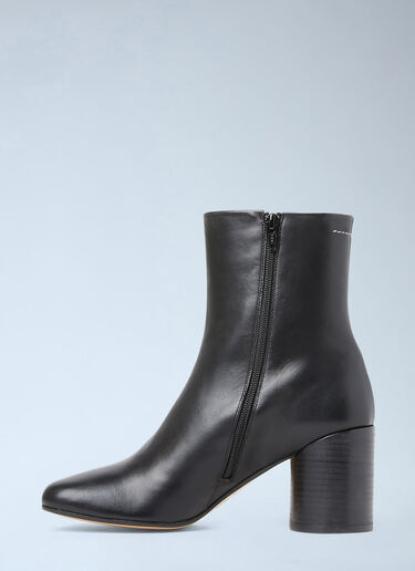 MM6 Maison Margiela Square Ankle Boots Black mmm0253026