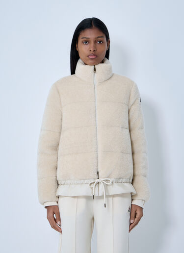 Moncler Cedre Teddy Down Jacket White mon0263008
