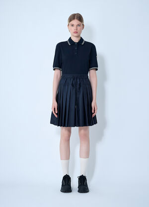 LN-CC® - Moncler: Piquet Polo Shirt Dress - Navy Moncler Piquet Polo Shirt Dress Navy mon0261017