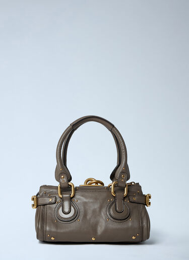 LN-CC® - Chloé: Small Paddington Chain Shoulder Bag - Grey Chloé Small Paddington Chain Shoulder Bag Grey chl0263122